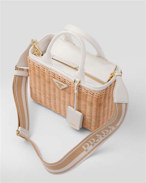 prada concept tote|Prada wicker tote.